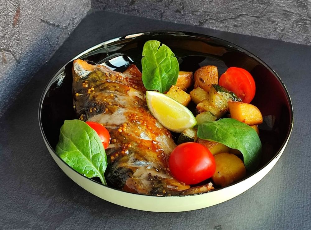 Запеченная скумбрия Запеченная скумбрия